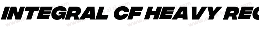 Integral CF Heavy Regular字体转换